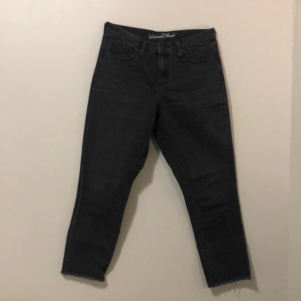 Universal Thread Black High Rise Straight Denim